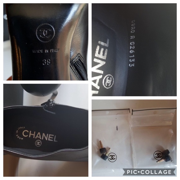 HOST PICK !!!!!Chanel CC silver cap toe booties - Picture 8 of 8